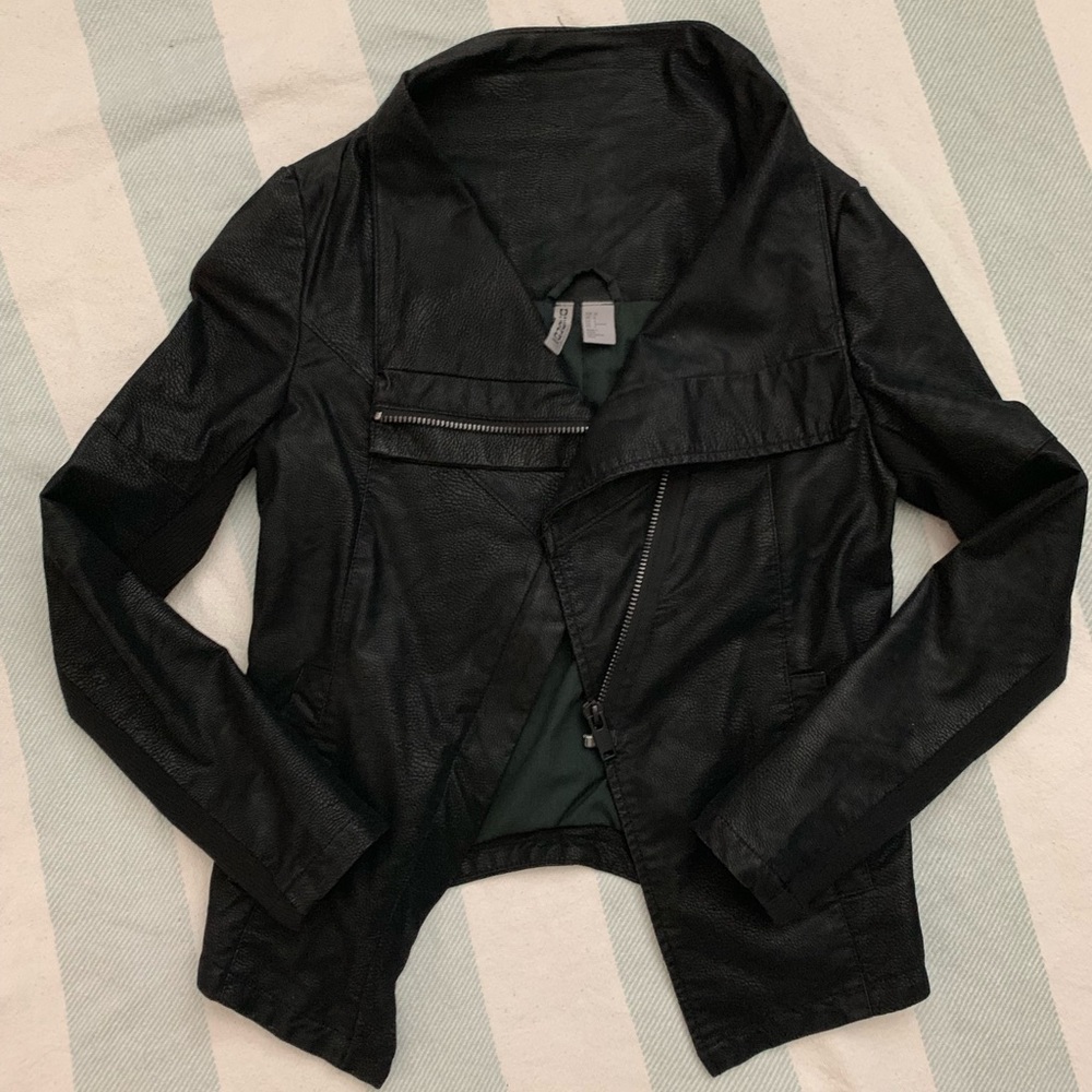 H&M Faux Leather Moto Jacket